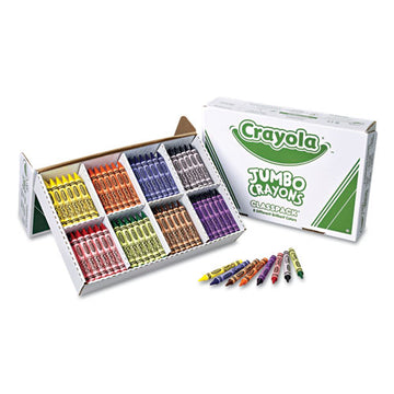 Crayola® Jumbo Classpack Crayons, 25 Each Of 8 Colors, 200-set freeshipping - TVN Wholesale